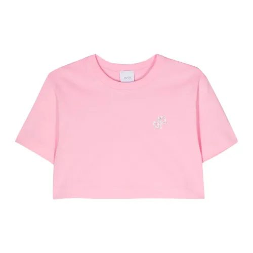 Patou , Pink Cotton Sweater ,Pink female, Sizes: