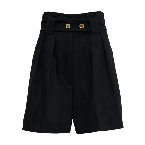 Patou , Shorts with Belt ,Black female, Sizes: