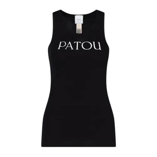 Patou , Sleeveless Tops ,Black female, Sizes: