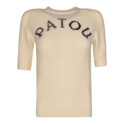 Patou , Stylish Sweaters ,Beige female, Sizes: