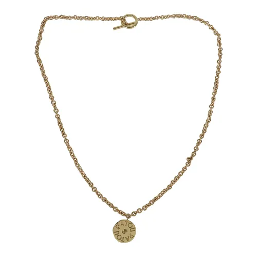 Patou , Women's Accessories Necklaces Metallic Ss23 ,Yellow female, Sizes: ONE SIZE