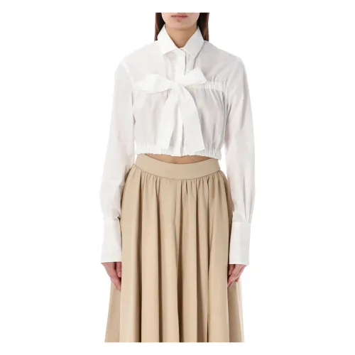 Patou , Womens Clothing Shirts White Ss24 ,White female, Sizes: