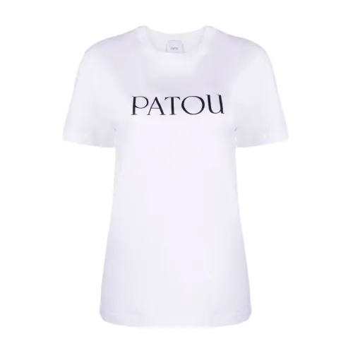 Patou , Womens Clothing T-Shirts Polos Blue Ss24 ,White female, Sizes: