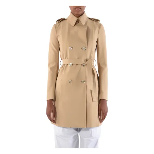 Patrizia Pepe , Bi-stretch cotton blend trench coat ,Beige female, Sizes: