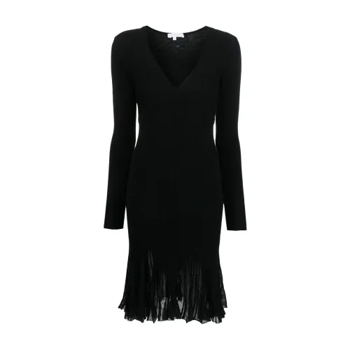 Patrizia Pepe , Black Midi Dress ,Black female, Sizes: