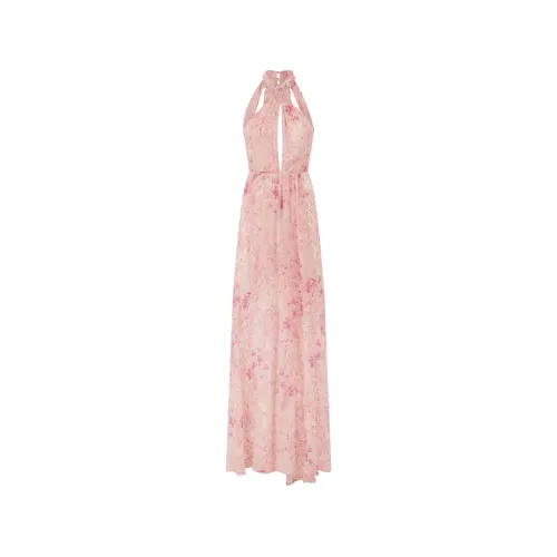 Patrizia Pepe , Elegant Pink Maxi Dress ,Pink female, Sizes: