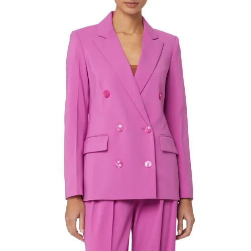 Patrizia Pepe , Fuchsia Jackets with Classic Details ,Pink female, Sizes: