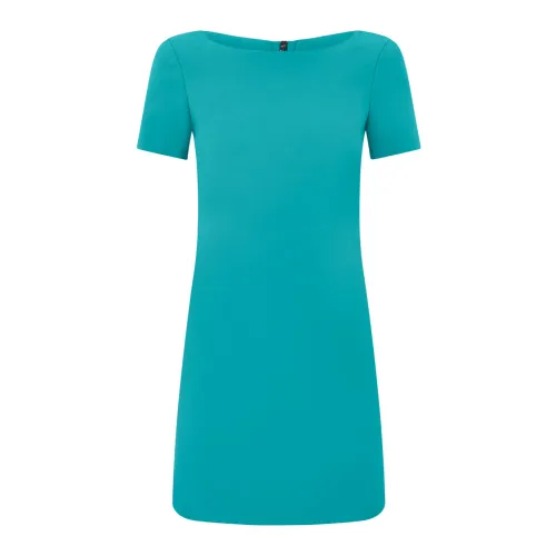 Patrizia Pepe , Slim Fit Turquoise Cut-Out Dress ,Blue female, Sizes: