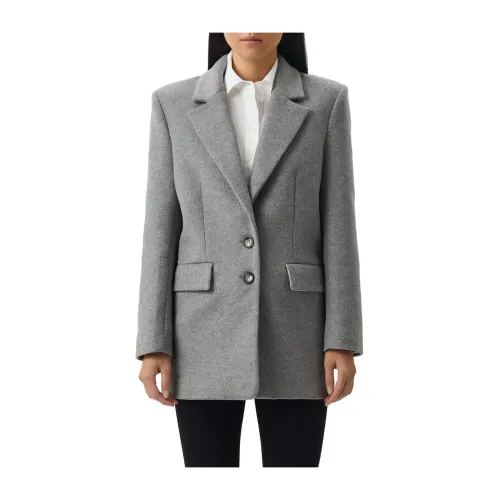 Patrizia Pepe , Stylish Coats for Women ,Gray female, Sizes: