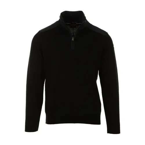 Paul & Shark , Black Sweaters with Zipper ,Black male, Sizes: