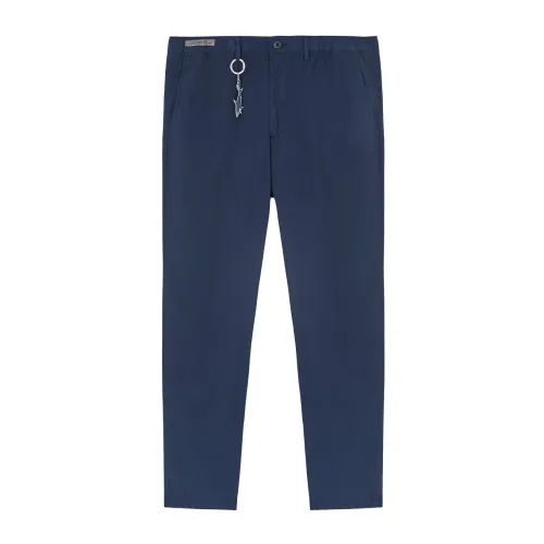 Paul & Shark , Blue Chino Trousers ,Blue male, Sizes: