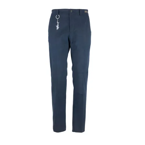 Paul & Shark , Blue Chino Trousers ,Blue male, Sizes: