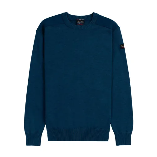 Paul & Shark , Blue Sweaters ,Blue male, Sizes: