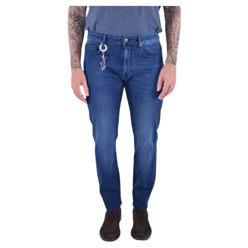 Paul & Shark , Denim Stretch Tencel Jeans ,Blue male, Sizes:
