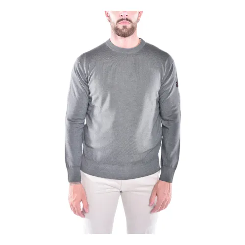 Paul & Shark , Extrafine Merino Wool Sweater ,Gray male, Sizes: