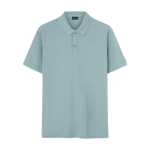 Paul & Shark , Green Washed Polo Shirt ,Blue male, Sizes: