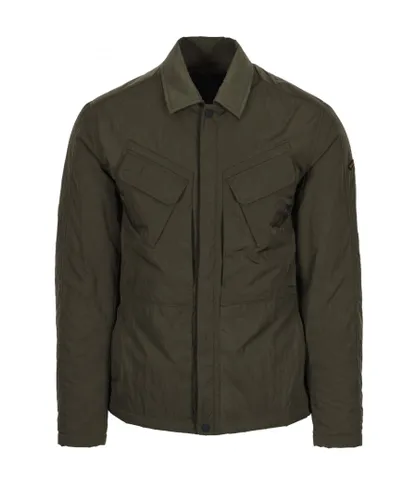 Paul & Shark Mens And Padded Overshirt Forest Green