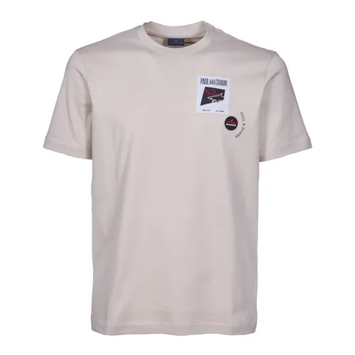 Paul & Shark , Paul&Shark T-shirts and Polos Beige ,Beige male, Sizes: