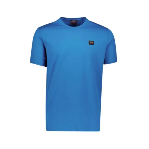 Paul & Shark , T-shirt in cotton, Code Cop1002 ,Blue male, Sizes: