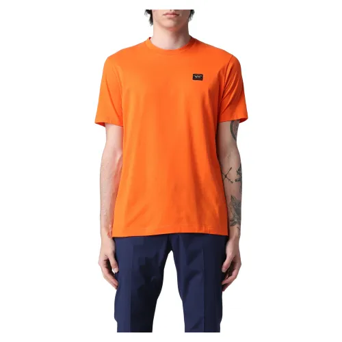 Paul & Shark , T-shirt ,Orange male, Sizes: