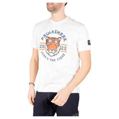Paul & Shark , T-Shirt Year of The Tiger ,White male, Sizes: