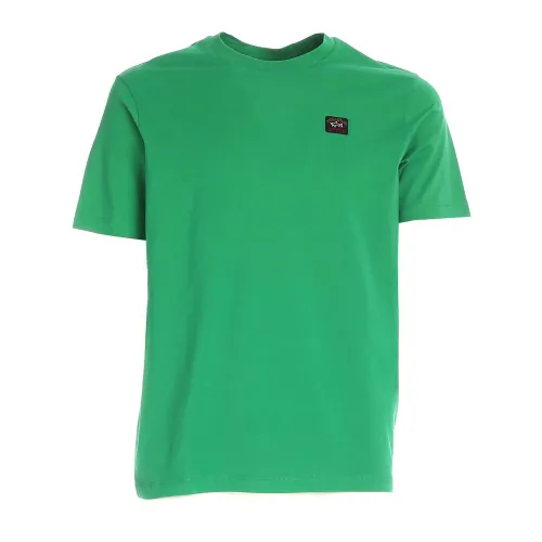 Paul & Shark , T-Shirts ,Green male, Sizes: