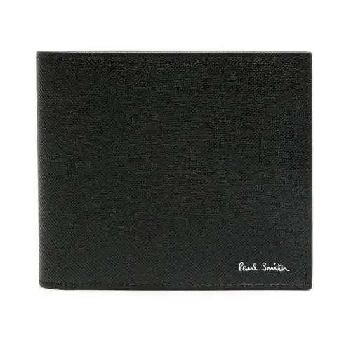 Paul Smith , Black Multicolour Leather Wallet ,Black male, Sizes: ONE SIZE