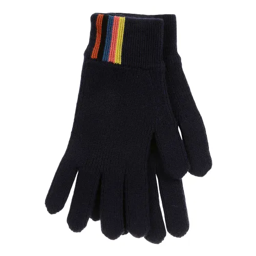 Paul Smith , Blue Merino Wool Gloves for Artists ,Blue male, Sizes: ONE
