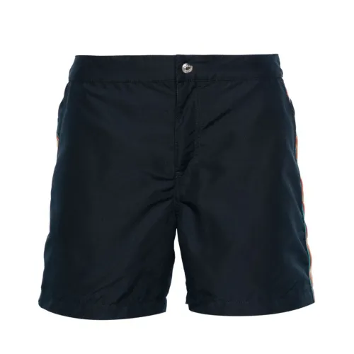 Paul Smith , Blue Sea Clothing Signature Stripe Swim Shorts ,Blue male, Sizes: