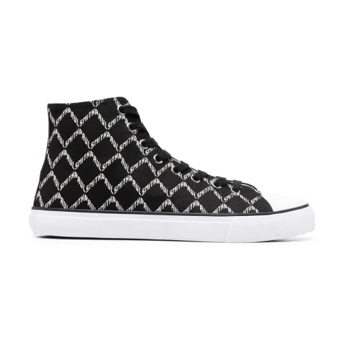 Paul Smith , Carver Logo High-Top Sneakers ,Black male, Sizes: