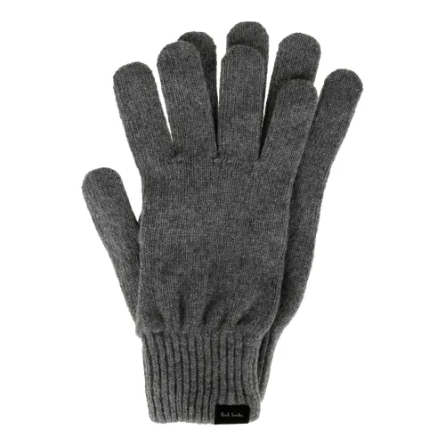 Paul Smith , Cashmere Gloves for Men ,Gray male, Sizes: ONE