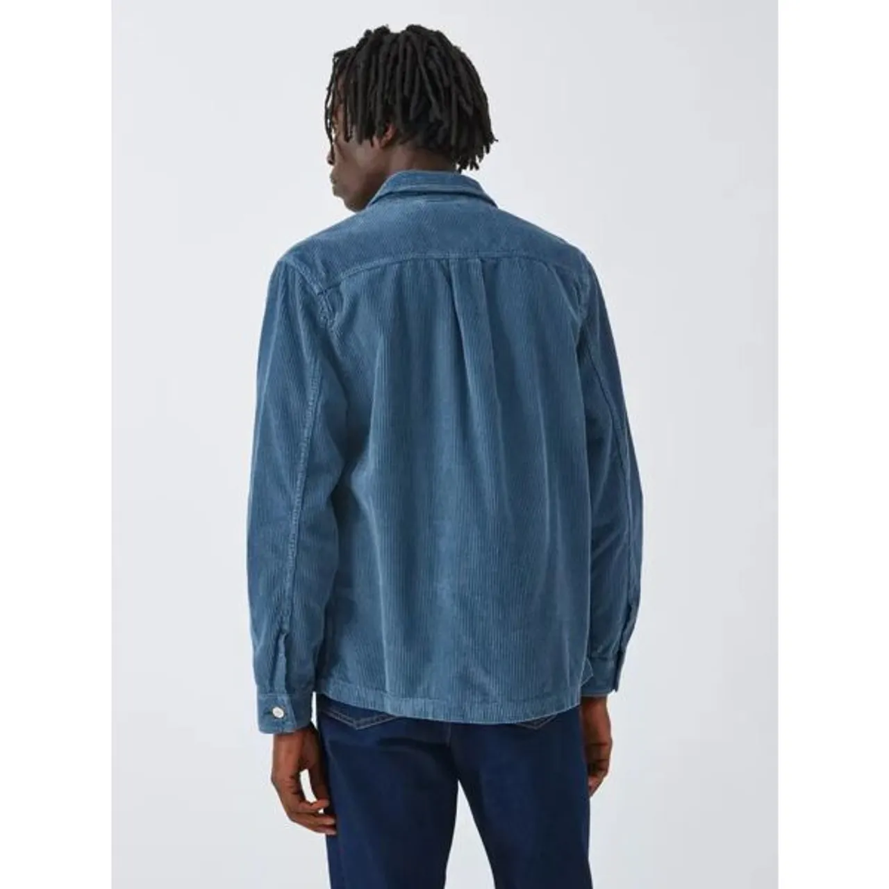 Paul Smith Corduroy Shirt Jacket, Blue - Blue - Male