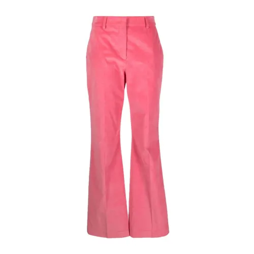 Paul Smith , Flamingo Pink Velvet Trousers ,Pink female, Sizes: