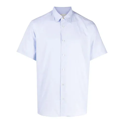 Paul Smith , Light Blue Cotton Shirt with Pointed Collar ,Blue male, Sizes: