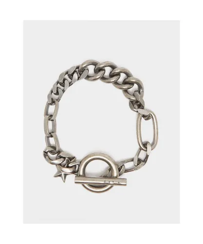 Paul Smith Mens Accessories Chunky Bracelet in Silver Copper - One Size