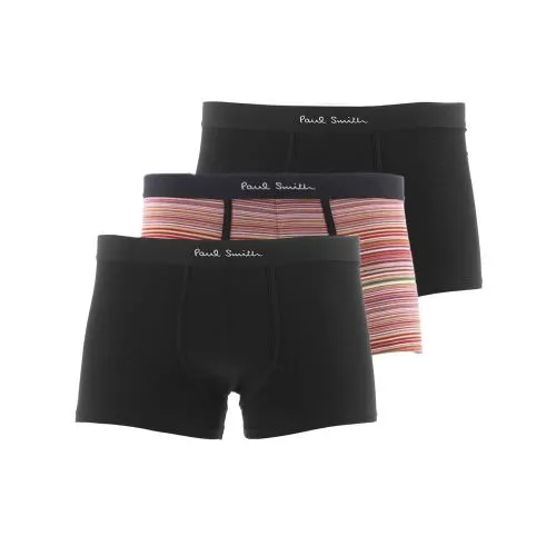 Paul Smith Mens Black 3-Pack Sign Trunk