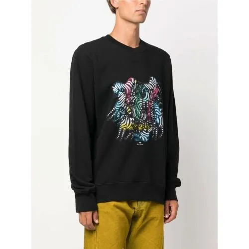 Paul Smith Mens Black Kaleidoscope Sweatshirt