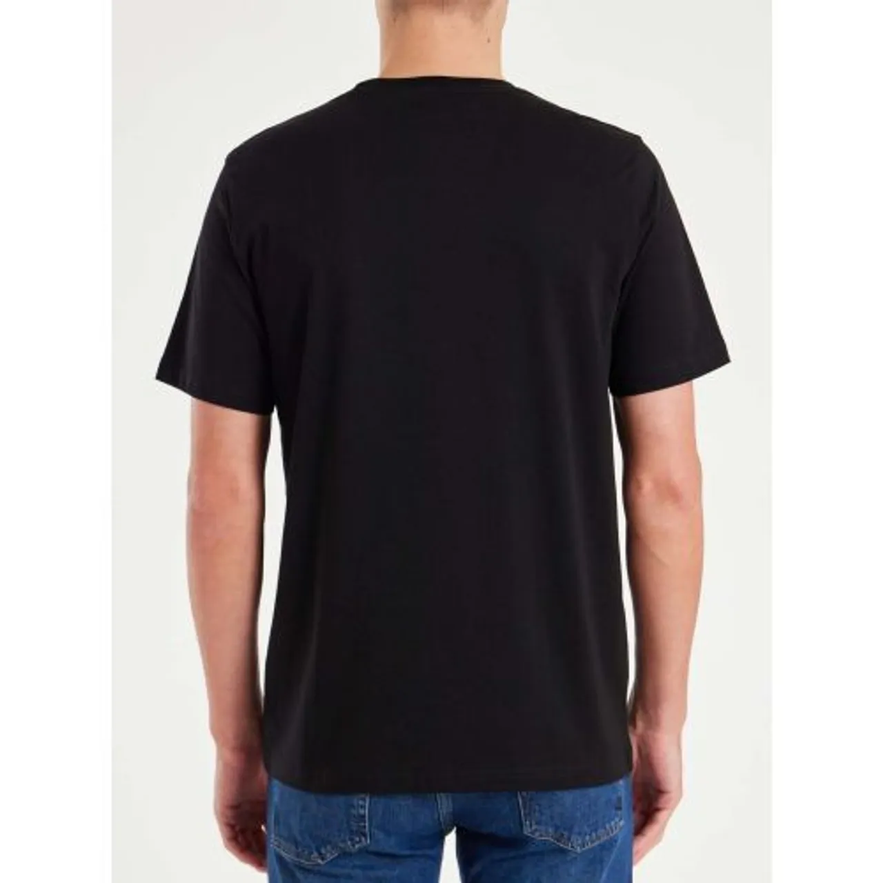 Paul Smith Mens Black Regular Fit Faces T-Shirt