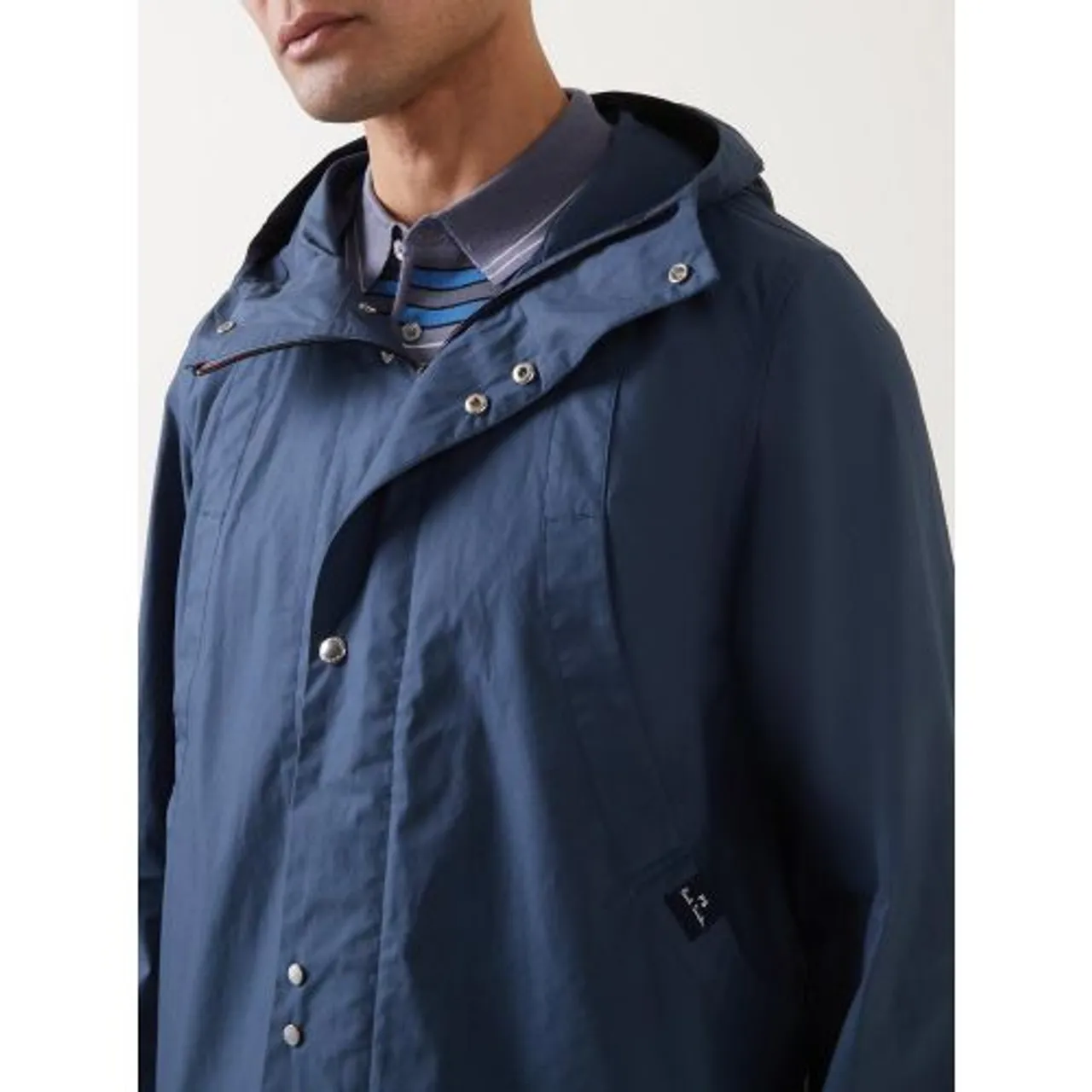 Paul Smith Mens Inky Blue Hooded Jacket