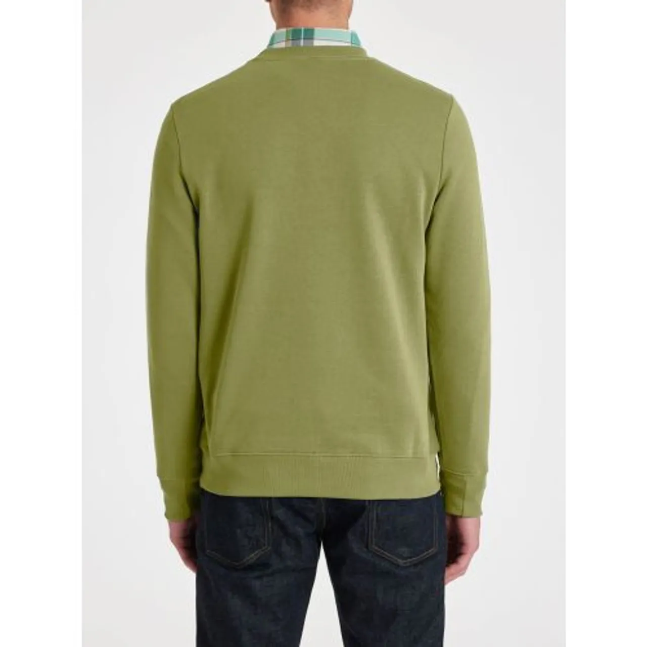 Paul Smith Mens Olive Green Regular Fit Zebra Sweatshirt