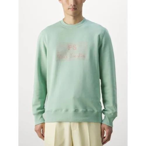 Paul Smith Mens Pastel Green Regular Fit Sweatshirt