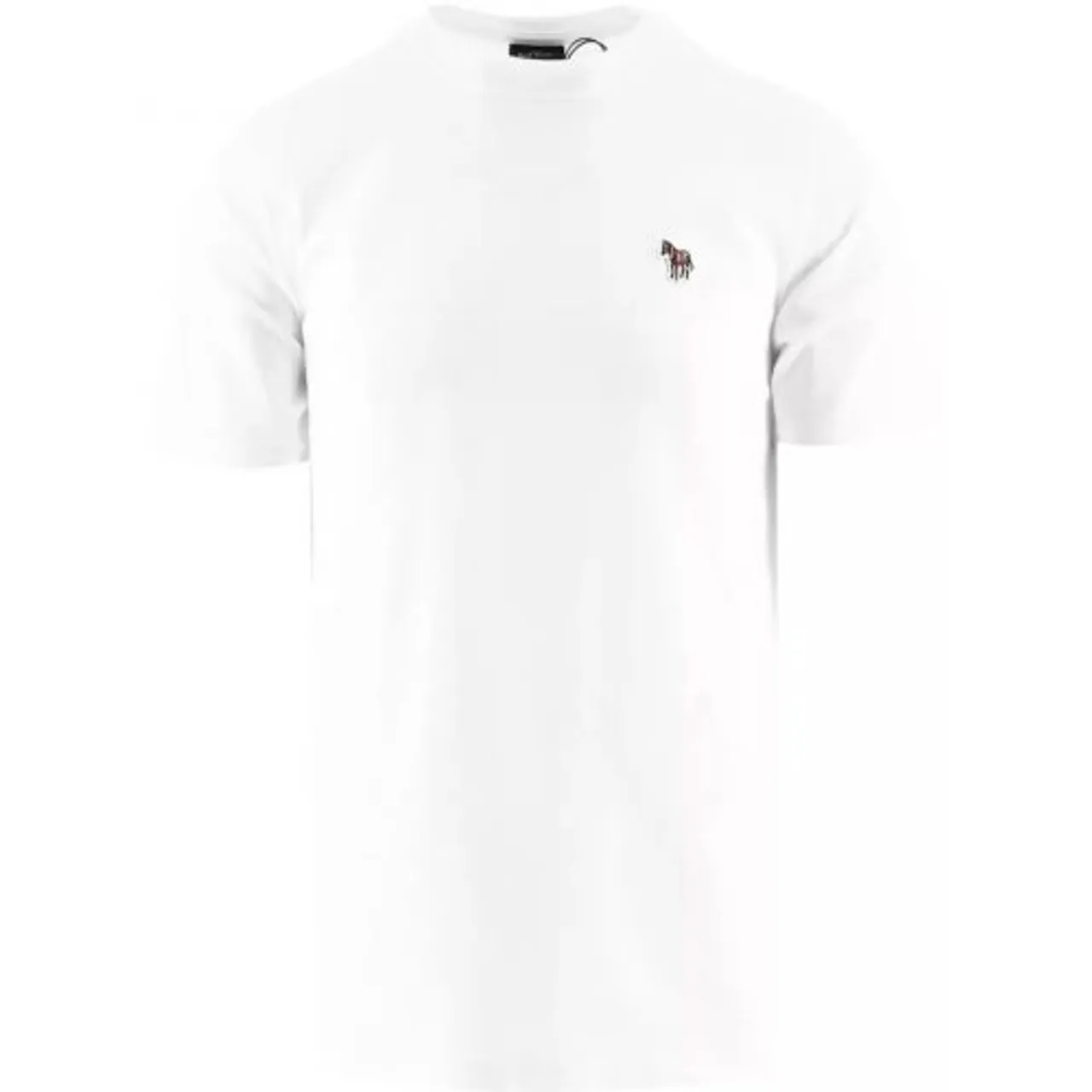 Paul Smith Mens White Regular Fit Zebra T-Shirt