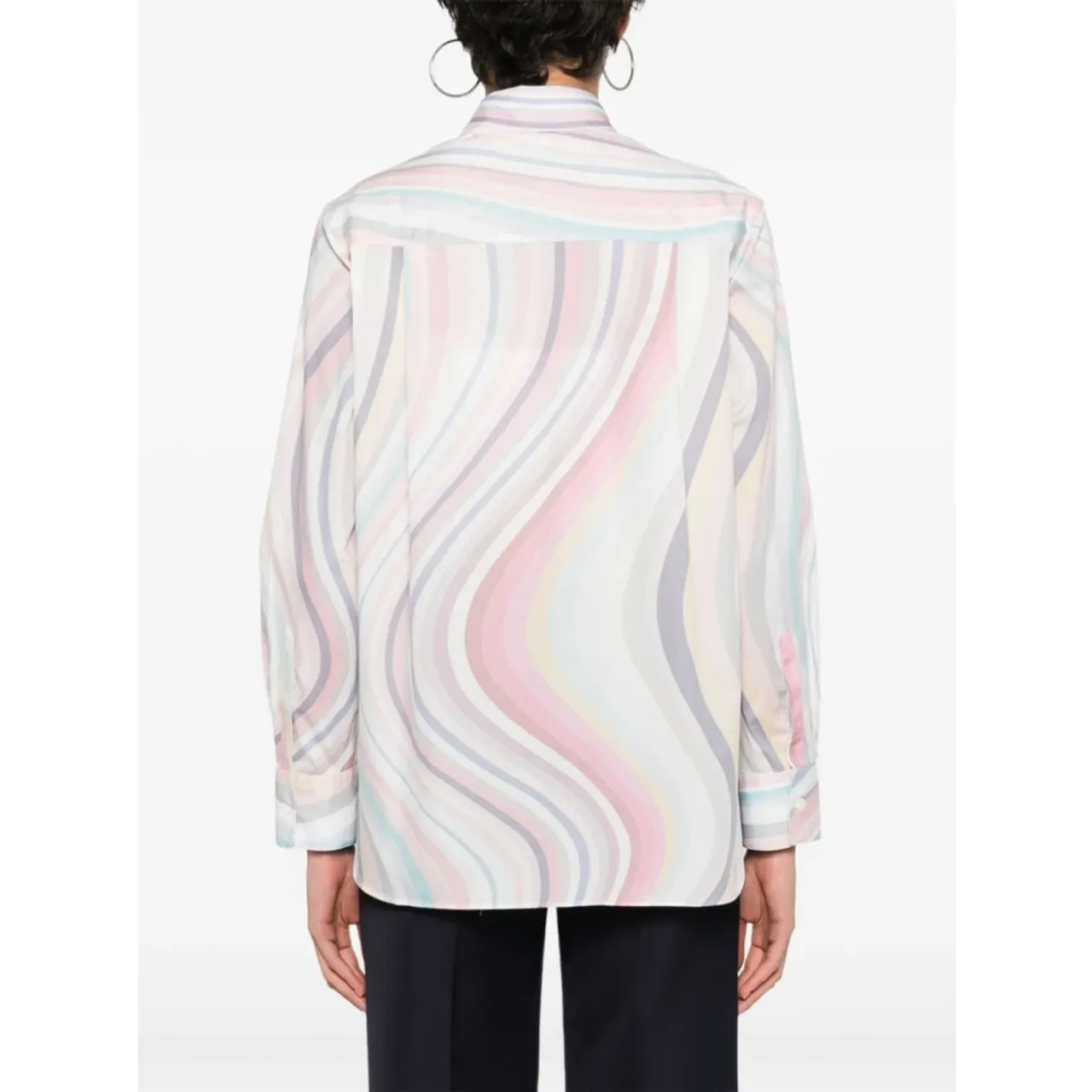 Paul Smith , Multicolour Swirl Print Cotton Shirt ,Multicolor female, Sizes:
