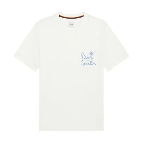 PAUL SMITH Paul Orchid Emb Tee Sn42 - White