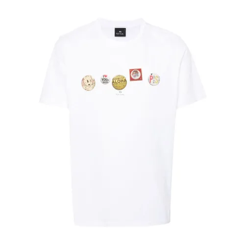 Paul Smith , Paul Smith T-shirts and Polos White ,White male, Sizes: