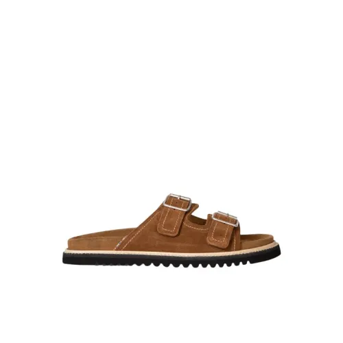Paul Smith , Premium Suede Sliders ,Brown male, Sizes: