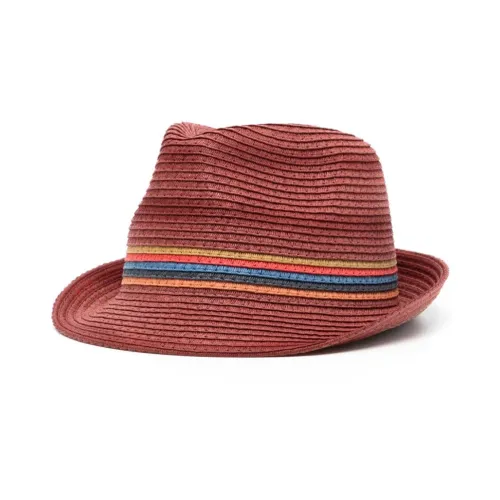 Paul Smith , Red Fedora Hat for Men ,Red male, Sizes: