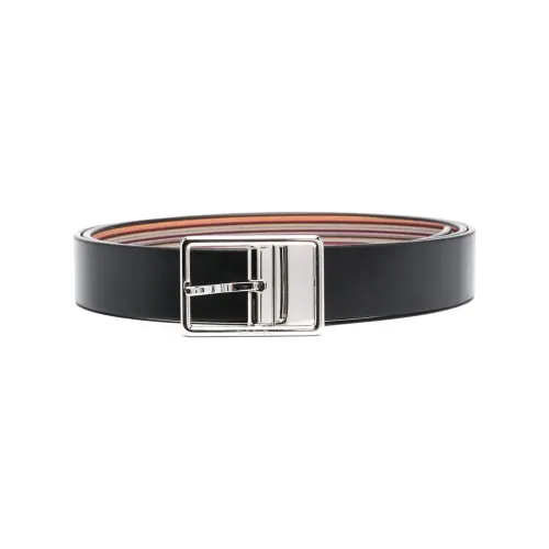 Paul Smith , Reversible Leather Belt for Men ,Black male, Sizes: ONE