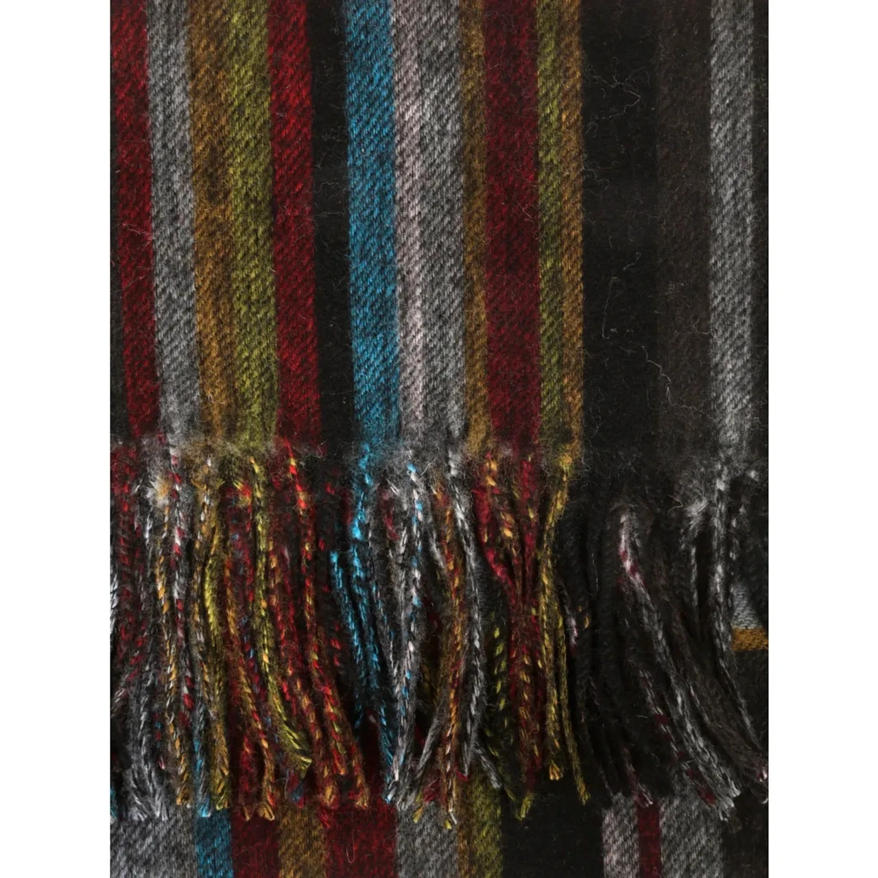 Paul Smith , Soft Wool-Cashmere Blend Scarf ,Multicolor male, Sizes: ONE