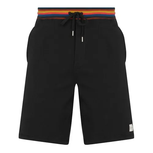 Paul Smith Stripe Fleece Shorts - Black